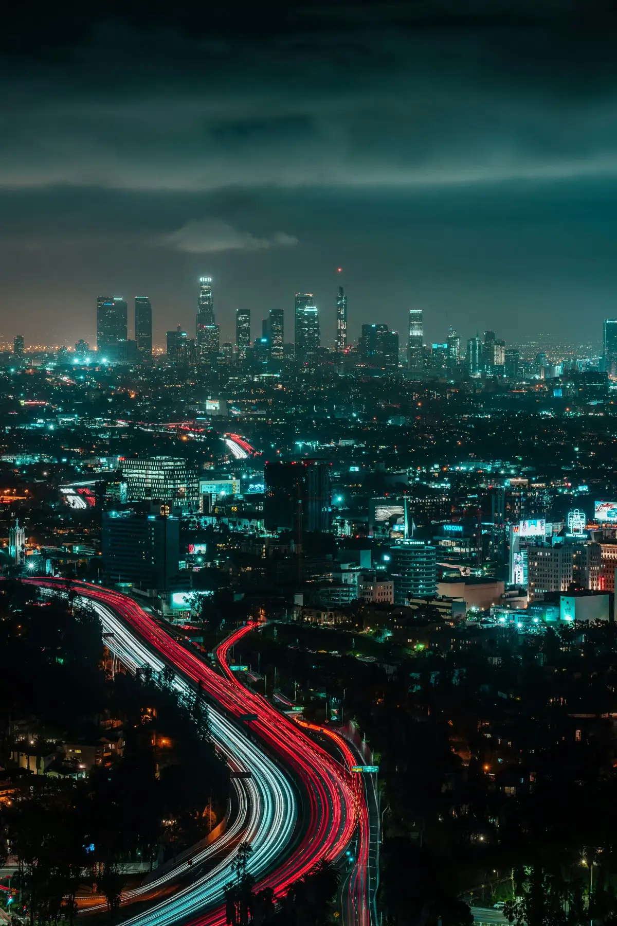 Downtown Los Angeles at night