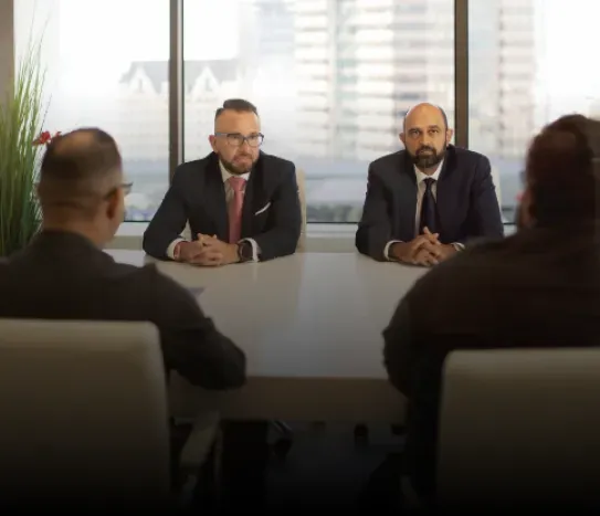 The CD Law team in a client meeting